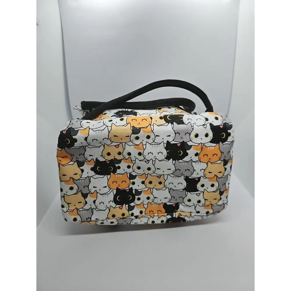 YORWPEX Cute Cat Insulated Lunch Bag Cooler Tote School Work NEW